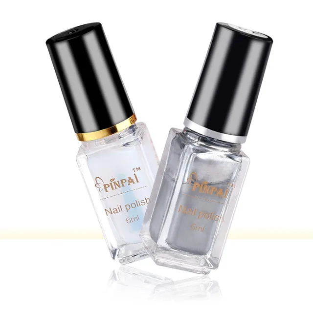 Mirror silver nail polish plating metal mirror silver oil 6ml environmental nail polish sales Mirror Base Oil - Shop at LoveMi