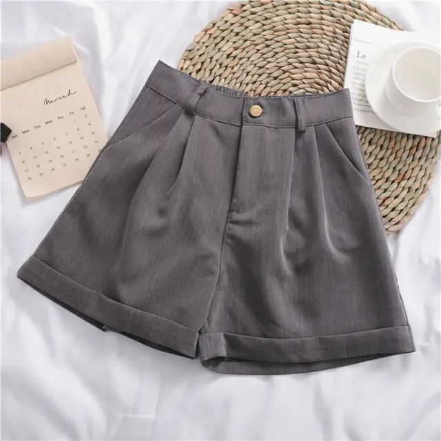 High waist wide leg pants Gray - Shop at LoveMi