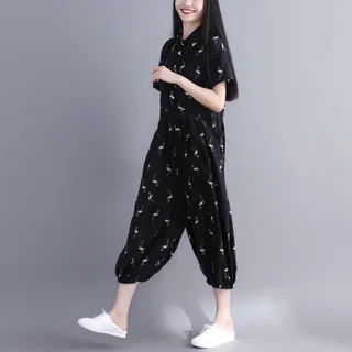 Chiffon jumpsuit - Black