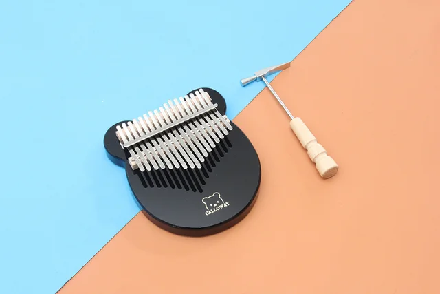 Transparent Crystal Plate 17 Tone Finger Piano Black - Shop at LoveMi