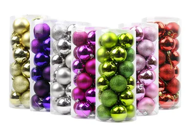 Christmas ball, ball, light ball Bag Ball 6Cm A Pack Of 6 Mixed - Shop at LoveMi