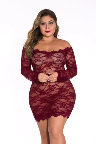 Plus size sexy underwear - Red