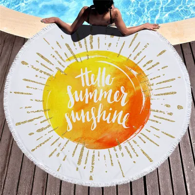 Printed beach towel microfiber bath towel beach cushion 2 Style 150Cm - Shop at LoveMi