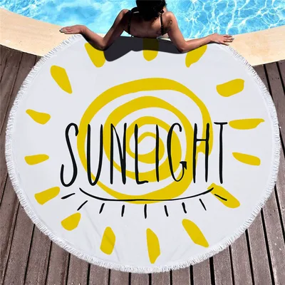 Printed beach towel microfiber bath towel beach cushion 8 Style 150Cm - Shop at LoveMi