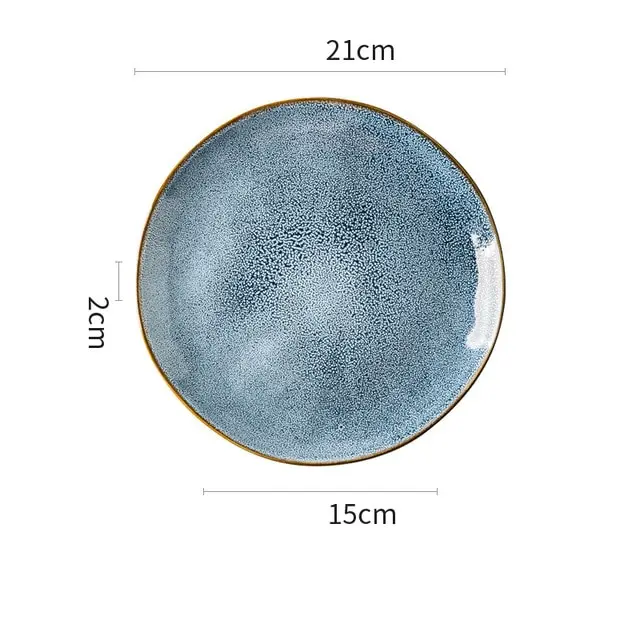 Nordic Style Creative Ceramic Tableware Blue - Shop at LoveMi