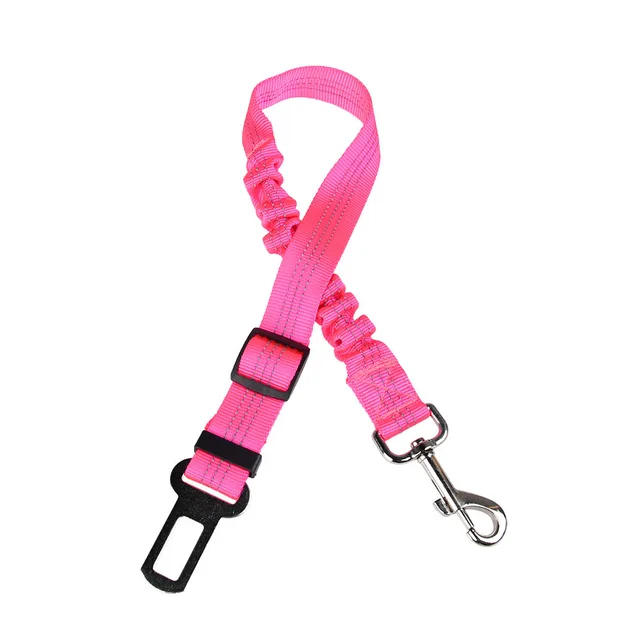 Dog elastic car seat belt traction rope Pink - Shop at LoveMi
