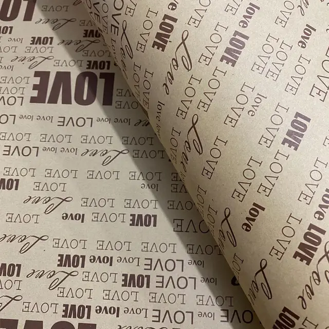 Retro Nostalgic Kraft Paper Double Sided English Newspaper Love Coffee - Shop at LoveMi