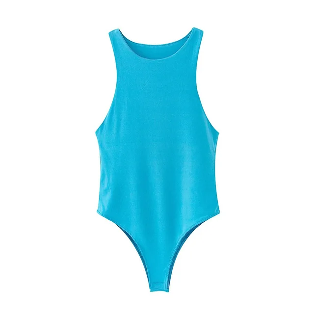 Solid color bodysuit Blue - Shop at LoveMi