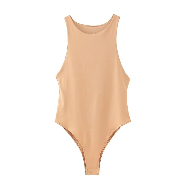 Solid color bodysuit Khaki - Shop at LoveMi