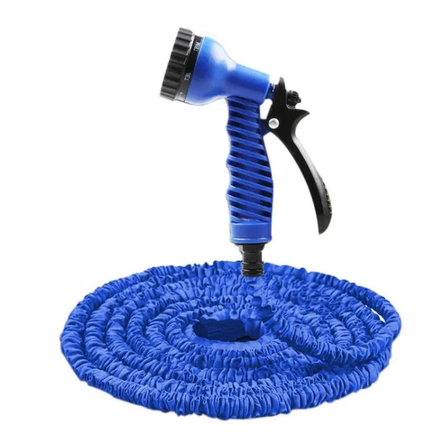 Expandable Flexible Water Hose with Spray Gun Blue 75Ft - Shop at LoveMi