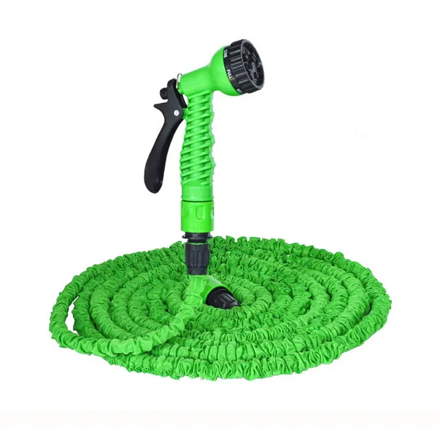 Expandable Flexible Water Hose with Spray Gun Green 100Ft - Shop at LoveMi