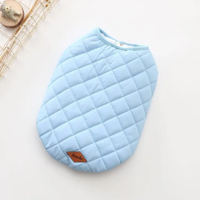 Dog Clothing Warm Vest Cotton Vest Sky Blue - Shop at LoveMi