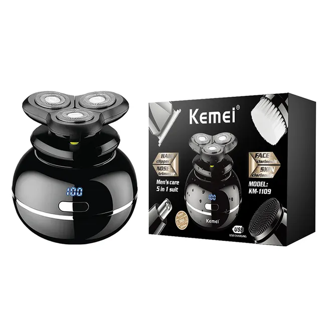 KM 1109 Five In One Men's Care Set Electric Shaver Black - Shop at LoveMi