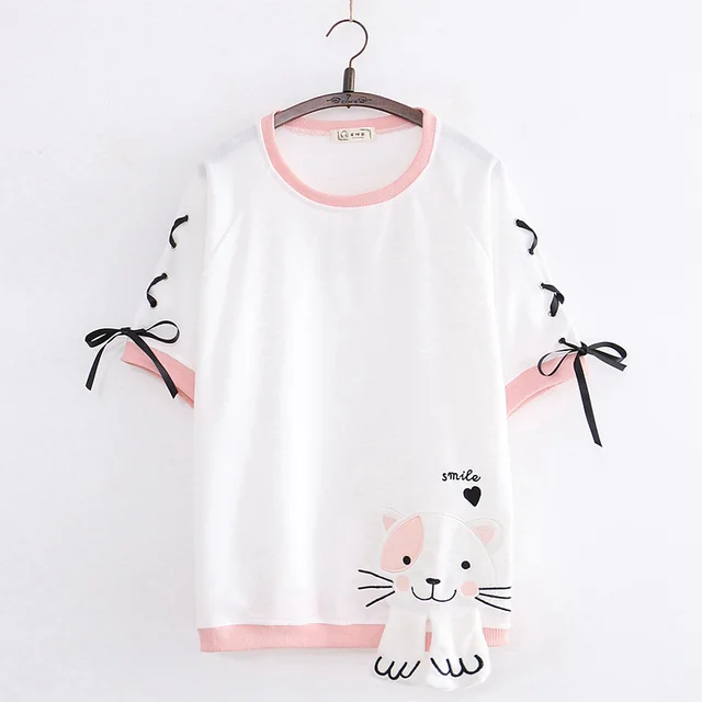 College Style Middle School Students Cute And Sweet Sweater White - Shop at LoveMi