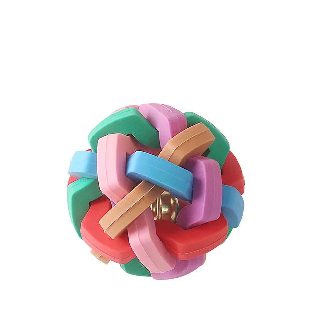 Audible Colorful Bell Woven Ball Molar Supplies Default - Shop at LoveMi