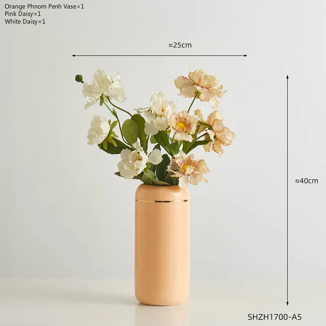 Straight Ceramic Vase Modern Minimalist Decoration Table Insert Set5 - Shop at LoveMi