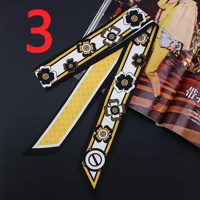 Fashion All match Flower Imitation Silk Scarf - Shop at LoveMi