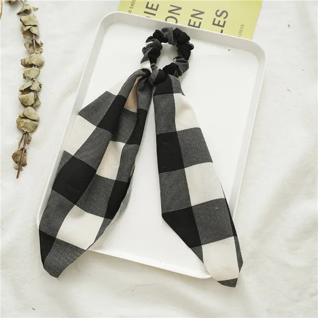 New Black And White Long Large Intestine Ring Streamer Set4 - Shop at LoveMi