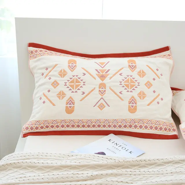 Pure Cotton Four Layer Gauze Pillow Towel Pure Cotton Pillow Towel Soft D - Shop at LoveMi