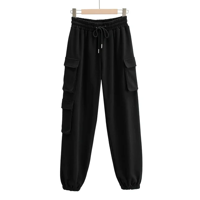 Autumn Women's Multi Pocket Loose Overalls Black - Shop at LoveMi