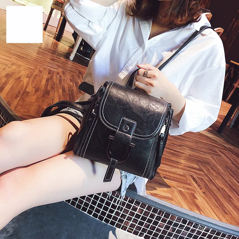 One Shoulder Summer Mini Soft Leather Bag Black - Shop at LoveMi