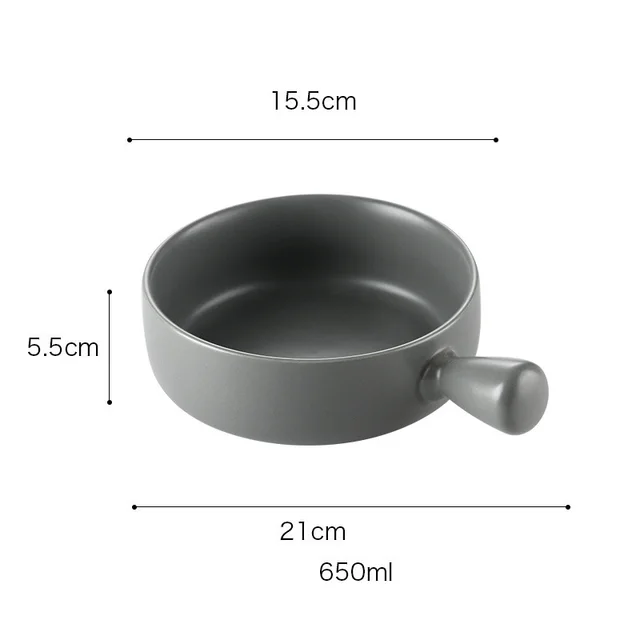 Net Red Nordic Style Round Baking Pan Grey - Shop at LoveMi