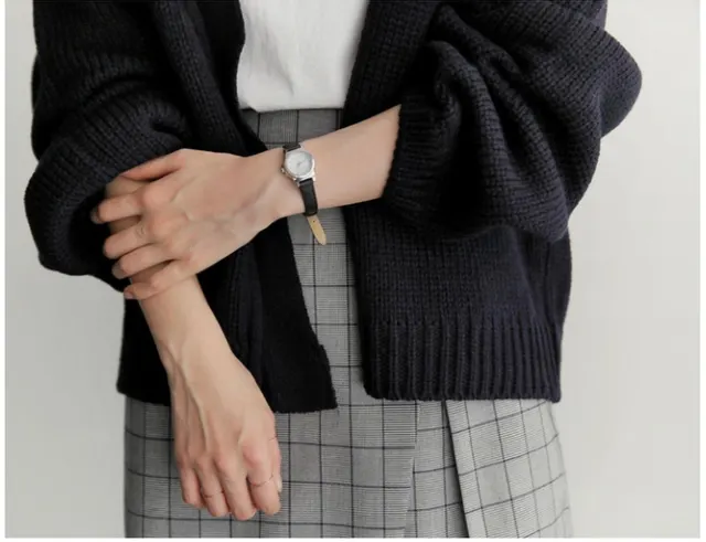 Autumn And Winter Loose All Match Short Sweater Women Black - Shop at LoveMi