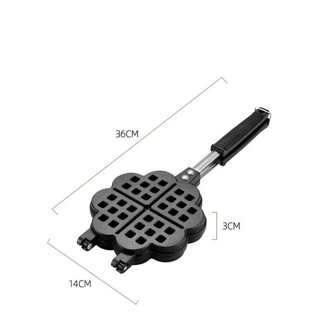 Baking Tools Cake Mould Heart-Shaped Non-Stick Cake Muffin Pan - Black