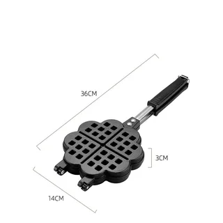 Baking Tools Cake Mold Heart-Shaped Non-Stick Cake Muffin Pan - Black
