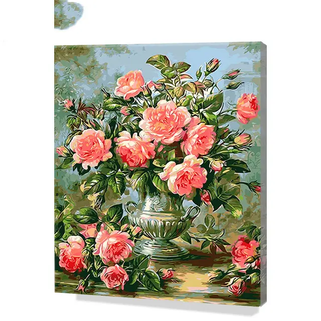 Diy Led Code Digital Oil Painting Living Room Filled With Digital - Shop at LoveMi