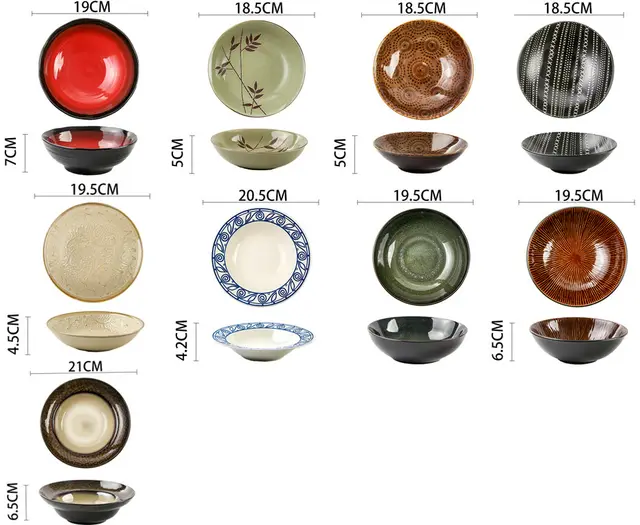 Creative Ceramic Dish Dish Home Deep Dish Straw Hat Bowl Hotel Tableware Set - Shop at LoveMi