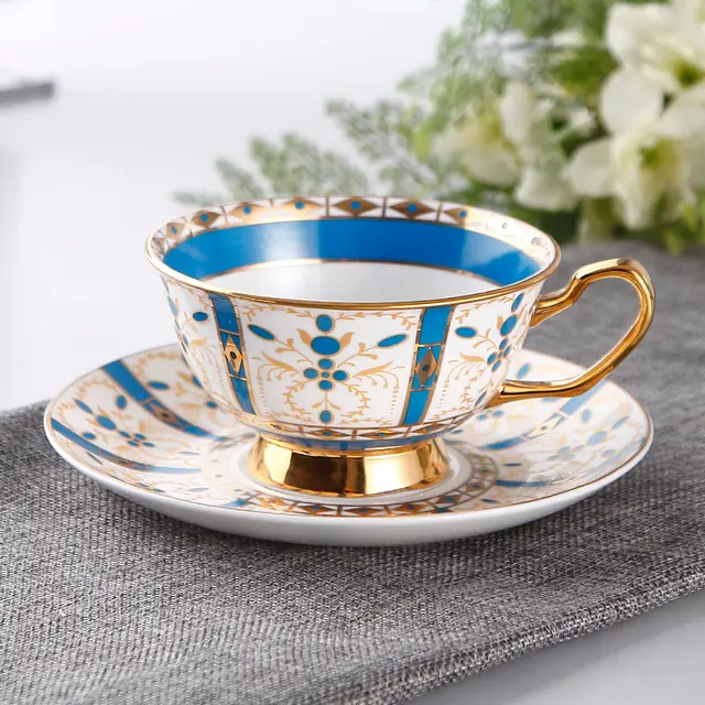 European Style Coffee Set Bone China English Afternoon Tea Cup Set Tea - Shop at LoveMi