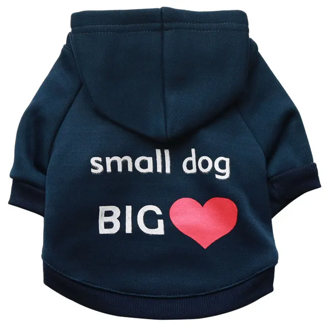 Pet Clothes Dog Clothes All Cotton Cap Seal VIP Pet T shirt Teddy Clothes Navy Blue - Shop at LoveMi