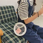 DIY Material Acrylic Self-made Transparent Diagonal Handbag - White