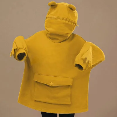 Couples Wear Frog Pullover Sweater Women Yellow - Shop at LoveMi
