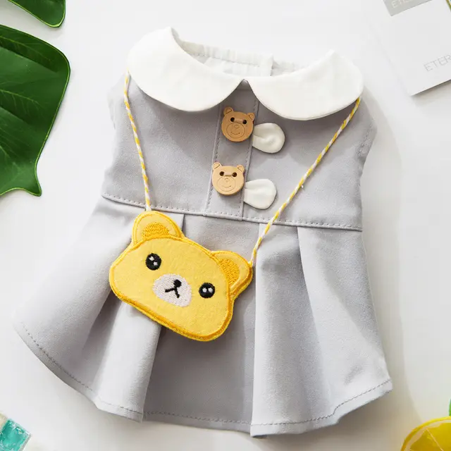 Pet Small Dog Bichon Hiromi Vest Dress Grey - Shop at LoveMi