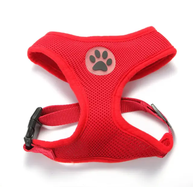 Breathable Mesh Traction Rope For Pet Chest Harness Red - Shop at LoveMi