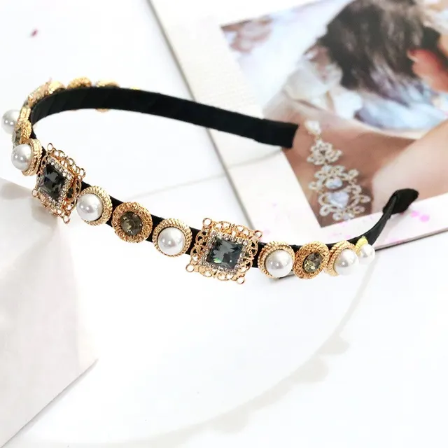 Simple Multi Color Versatile Headband, Exquisite and Delicate Metal Bridal Headband Grey - Shop at LoveMi