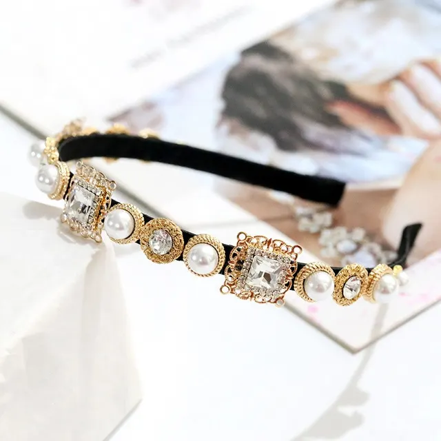 Simple Multi Color Versatile Headband, Exquisite and Delicate Metal Bridal Headband White - Shop at LoveMi