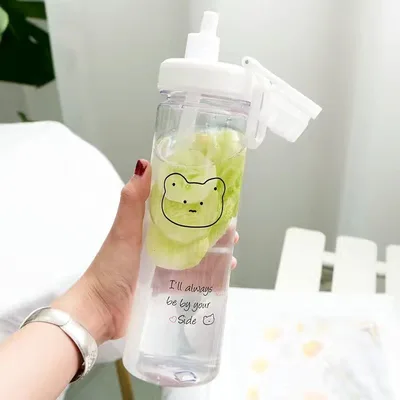 Cute Korean Plastic Girl Student Cartoon Drinking Straw - Shop at LoveMi