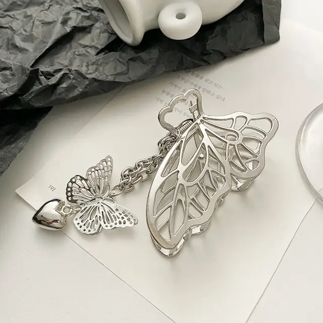 Metal Hairpin Net Red Hair Scratches on The Back of The Head C Silver - Shop at LoveMi