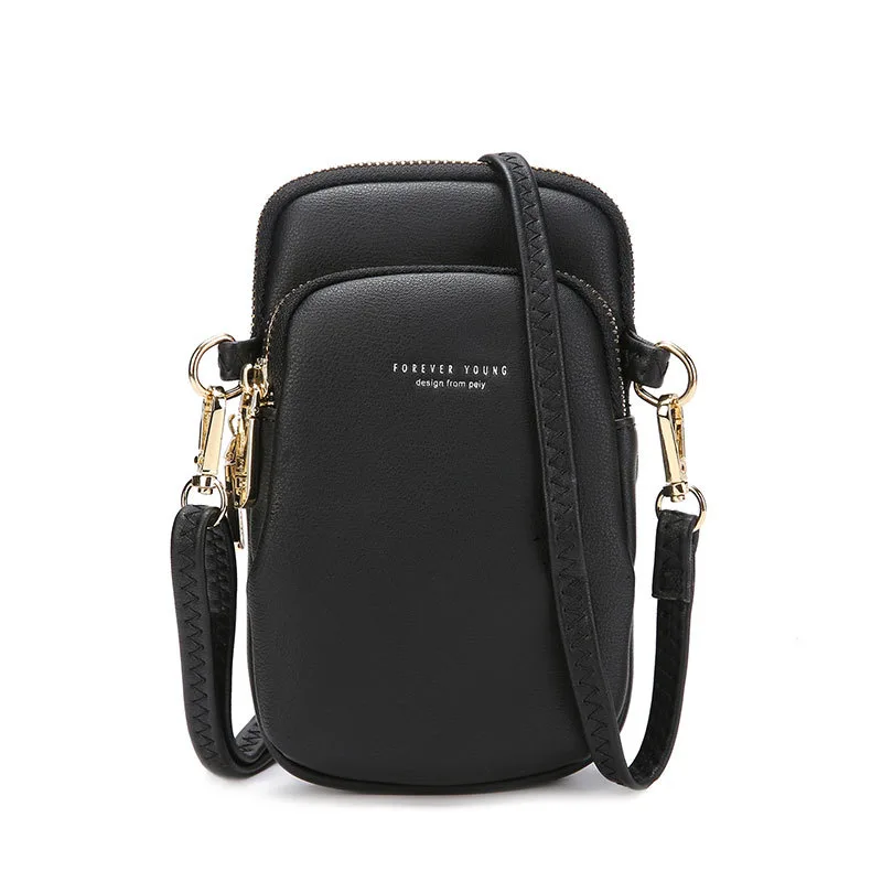 Japanese And Korean Ladies Multifunctional Zipper Coin Purse Black - Shop at LoveMi