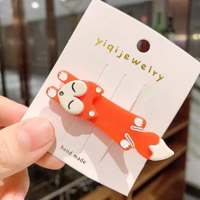 Duckbill Clip Cute Girl Heart Childlike Hairpin - Shop at LoveMi