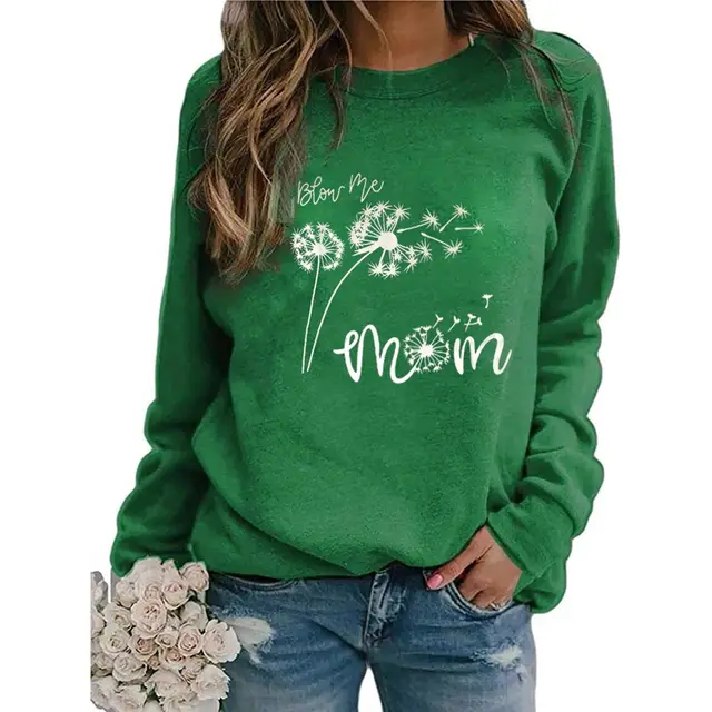 Animal European And American Print Crew Neck Sweater Green - Shop at LoveMi