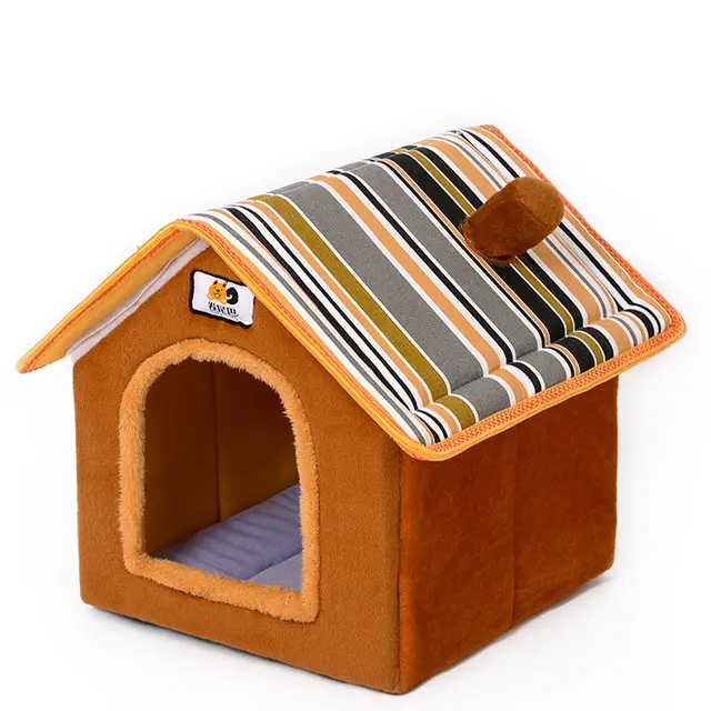 Kennel House Type Winter Warm Small Dog Teddy Cat Litter For All Seasons Brown - Shop at LoveMi