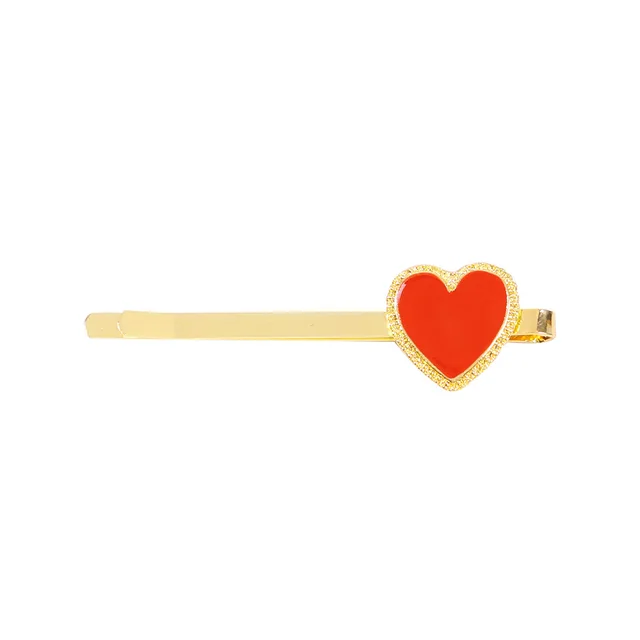 Creative Fashion Alloy Drop Oil Love Hairpin Hair Band Women Red - Shop at LoveMi