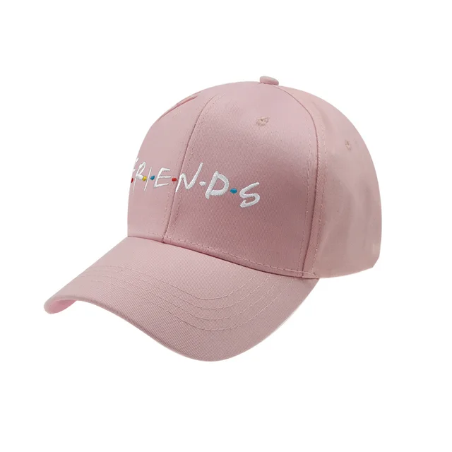 Letter Hat Embroidery Cotton Baseball Cap Pink - Shop at LoveMi