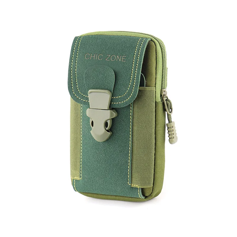 Fashionable Multifunctional Water Repellent Mobile Phone Bag Green - Shop at LoveMi