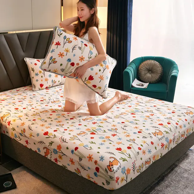 Golden Sable Bedspread Flannel Mattress Protective Cover G - Shop at LoveMi