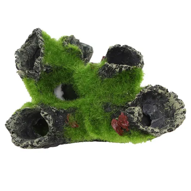 Fish Tank Decoration Imitation Moss Tree Root Shrimp Pot Shrimp Nest Spawning Tree Branches Green - Shop at LoveMi